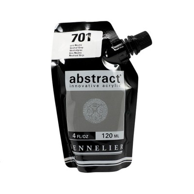 Акриловая краска Abstract, 120 мл, серый нейтральный