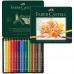 Карандаши цветные художественные Faber-Castell Polychromos 24 цвета, заточенные, в металлической коробке