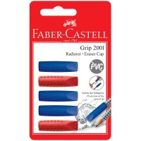 Набор ластиков-колпачков Faber-Castell Grip 2001 5шт., трехгранный